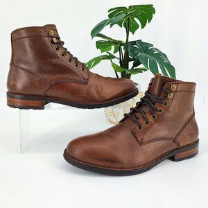 Vince Camuto Men's Laran Brown Leather Boots Size 8M